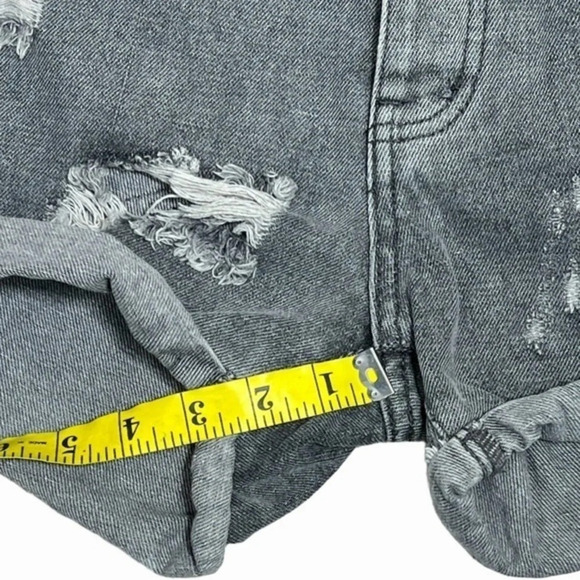 One Teaspoon Distressed ripped Mid Rise Denim Phantome Chargers in Phantome Gray - Picture 7 of 12